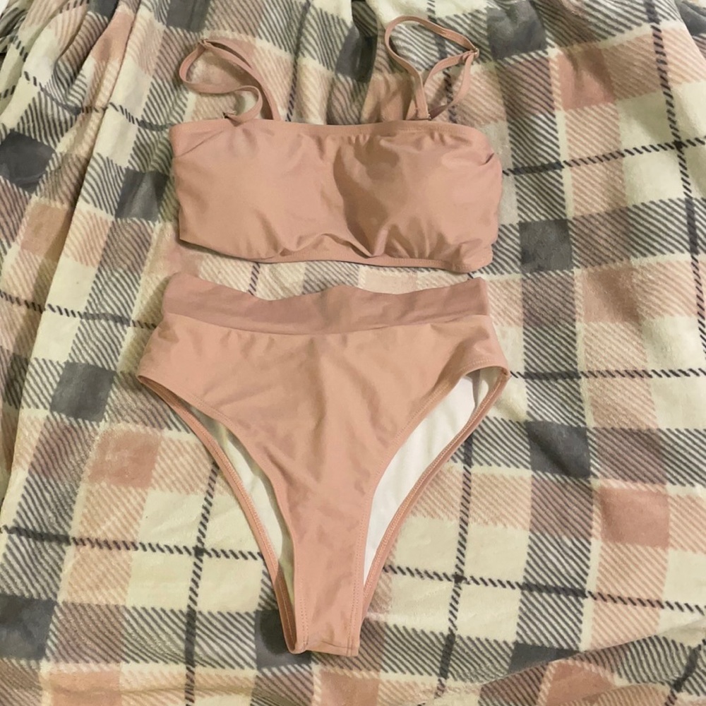 2 piece swimsuit removable and adjustable straps